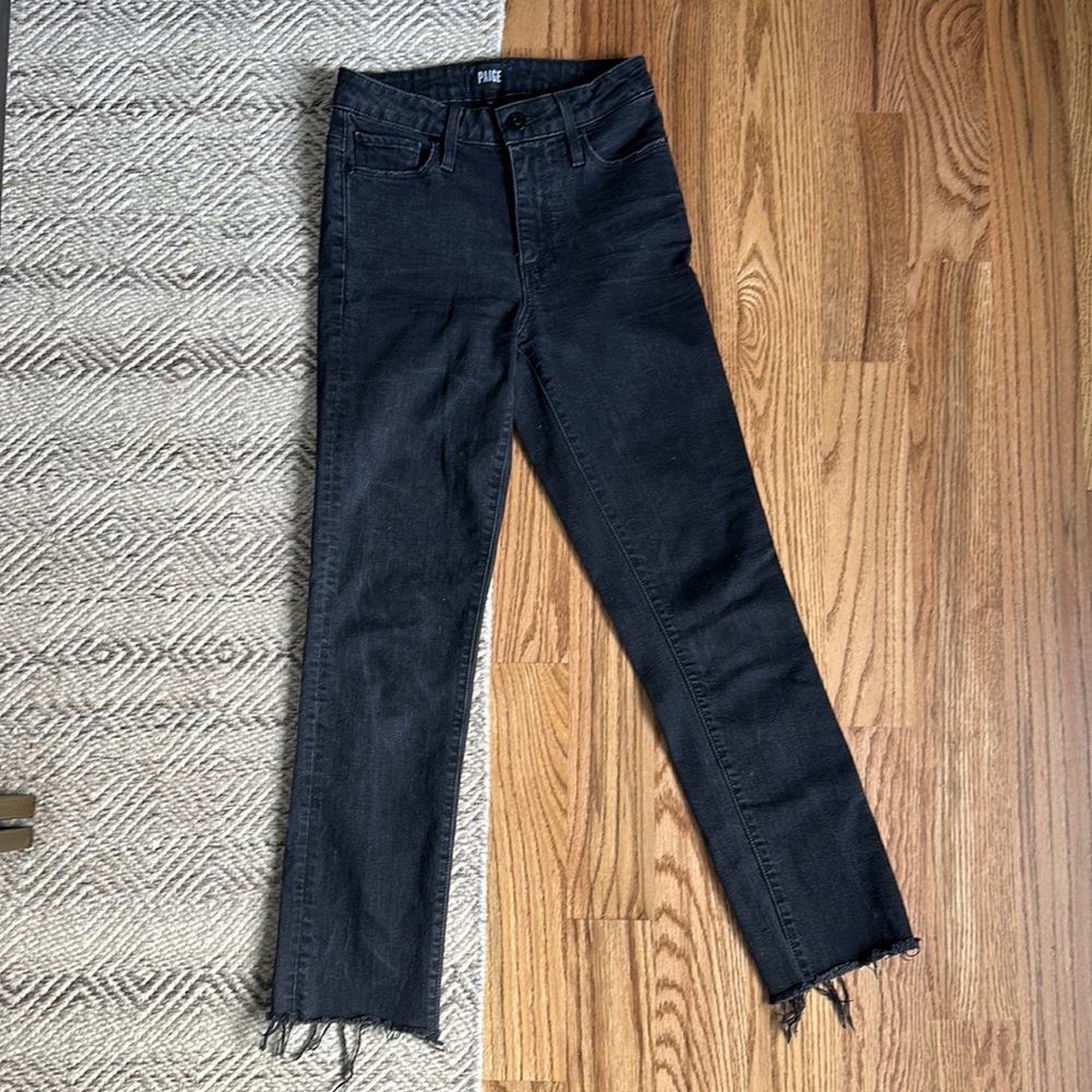 Paige raw hem jeans